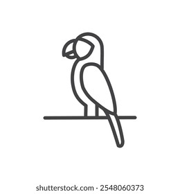 Parrot icon Logo symbol outline set