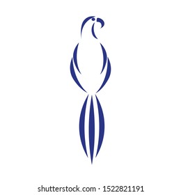parrot icon logo vector design