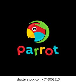 Parrot icon. Save birds