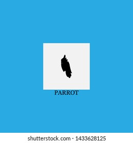 parrot icon sign signifier vector