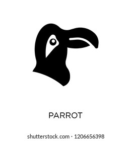 Parrot icon. Parrot symbol design from Animals collection. Simple element vector illustration on white background.