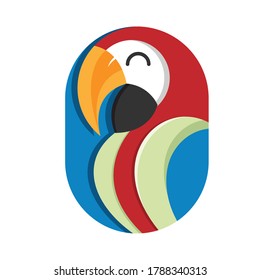 Parrot icon that can be used for all types of companies.