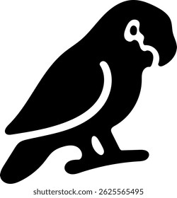 parrot icon tropical bird vector