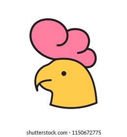 Parrot icon. Vector illustration.