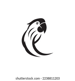 Diseño de ilustraciones vectoriales de iconos de loros