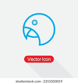 Parrot Icon Vector Illustration Esp10