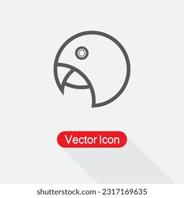 Parrot Icon Vector Illustration Esp10