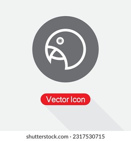 Parrot Icon Vektor Illustration Esp10