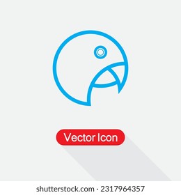 Parrot Icon Vector Illustration Esp10