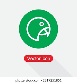 Parrot Icon Vector Illustration Esp10