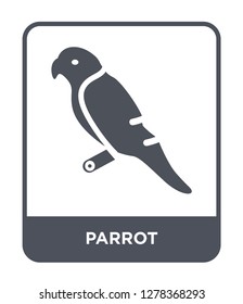 parrot icon vector on white background, parrot trendy filled icons from Brazilia collection, parrot vector illustration