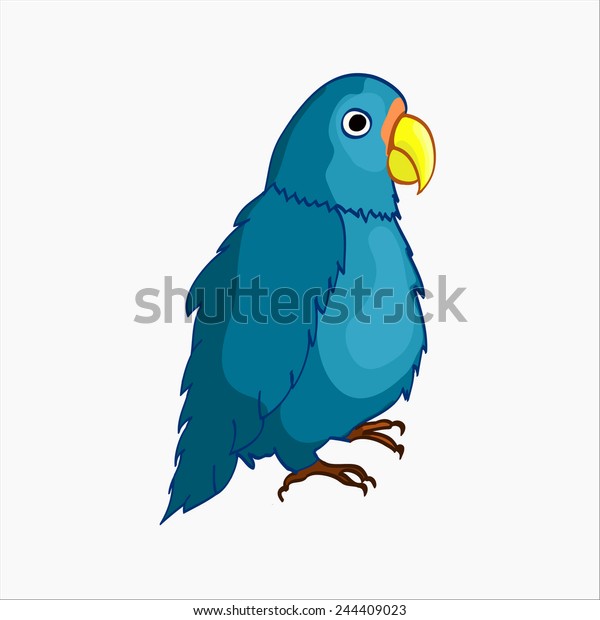 Blue Bird Friendly Rio Cartoon Vector Stock-vektor 352039586
