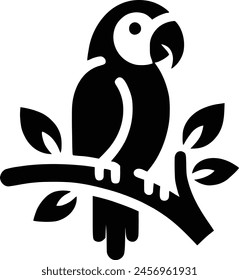 Parrot Line Drawing royalty-free images