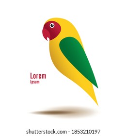 Parrot Logo, Australian Little Parrot, Vector Parrot, Vector illustration EPS10, Isolated Parrot
