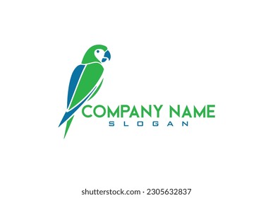 Parrot Logo Design, colorful parrot logo