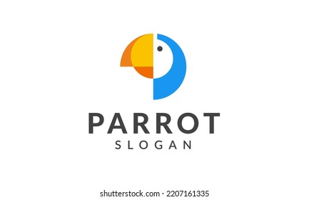 Parrot Logo Design Colorful Symbol