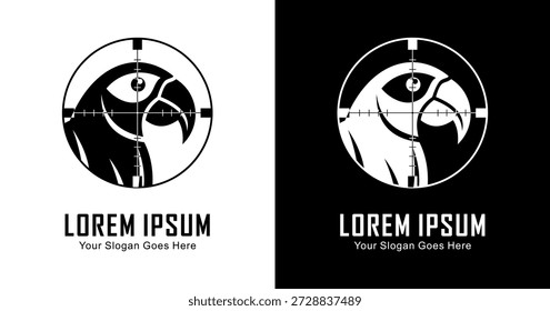 Papagei Logo Design in der Aufnahme