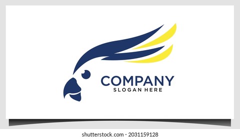 Parrot Logo Design template vector