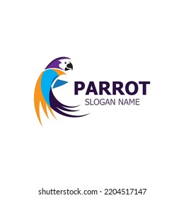 Parrot Logo design, themes animal creative template