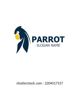 Parrot Logo design, themes animal creative template
