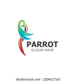 Parrot Logo design, themes animal creative template