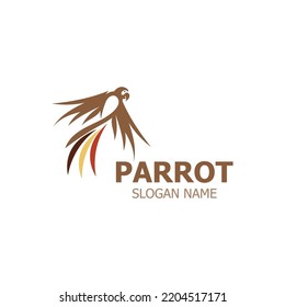 Parrot Logo design, themes animal creative template