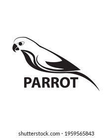 parrot logo design vector art