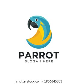 Logo-Design-Vektorsymbol von Papagei