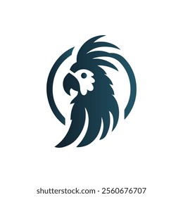 Parrot Logo Design Vector Illustration  