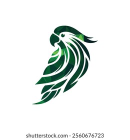 Parrot Logo Design Vector Illustration  