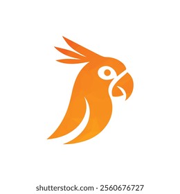 Parrot Logo Design Vector Illustration  