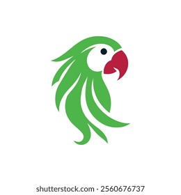 Parrot Logo Design Vector Illustration  