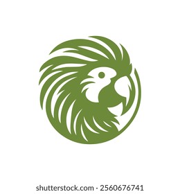 Parrot Logo Design Vector Illustration  