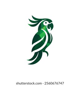 Parrot Logo Design Vector Illustration  