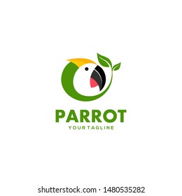 Parrot Logo Design Vector Stock