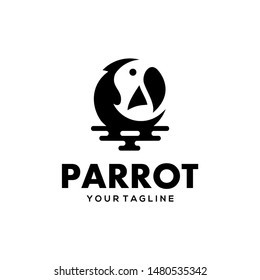 Parrot Logo Design Vector Stock