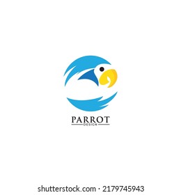 Parrot Logo Design Vector Stock