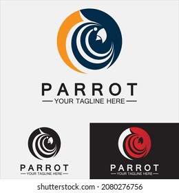 Parrot Logo Design Vector Template
