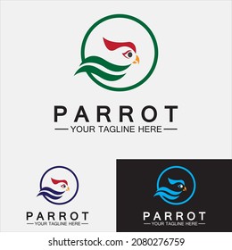 Parrot Logo Design Vector Template