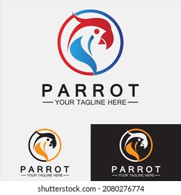 Parrot Logo Design Vector Template