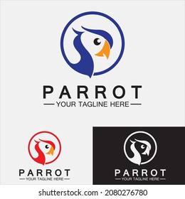 Parrot Logo Design Vector Template