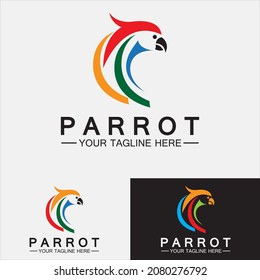 Parrot Logo Design Vector Template