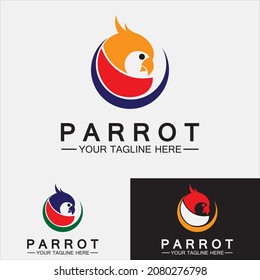 Parrot Logo Design Vector Template