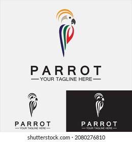 Parrot Logo Design Vector Template