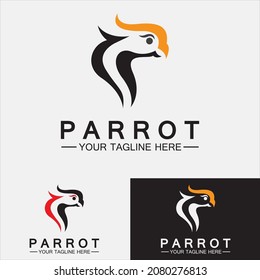 Parrot Logo Design Vector Template