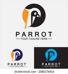 Parrot Logo Design Vector Template