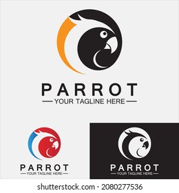 Parrot Logo Design Vector Template
