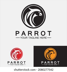 Parrot Logo Design Vector Template