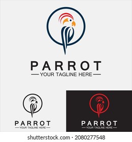 Parrot Logo Design Vector Template
