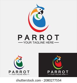 Parrot Logo Design Vector Template